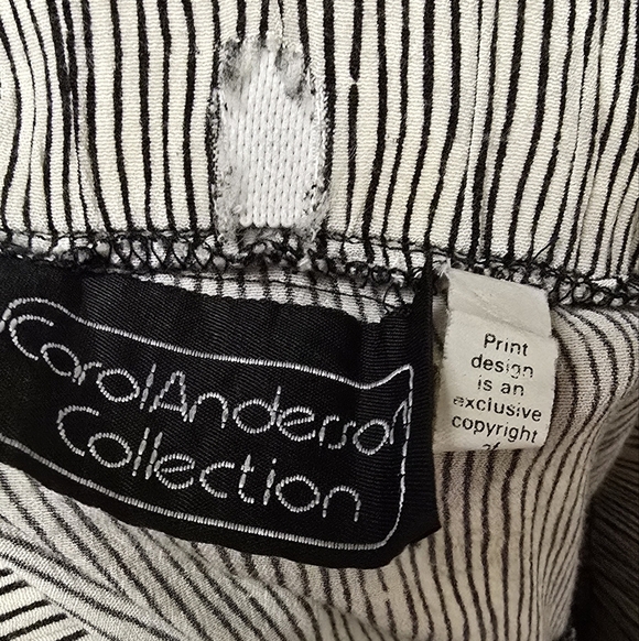 Vintage Carol Anderson Whimsigoth Floral Striped Maxi Skirt Sz L - Picture 7 of 7